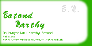 botond marthy business card